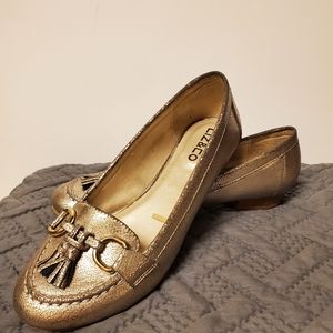 Pewter Silver Distressed Loafers